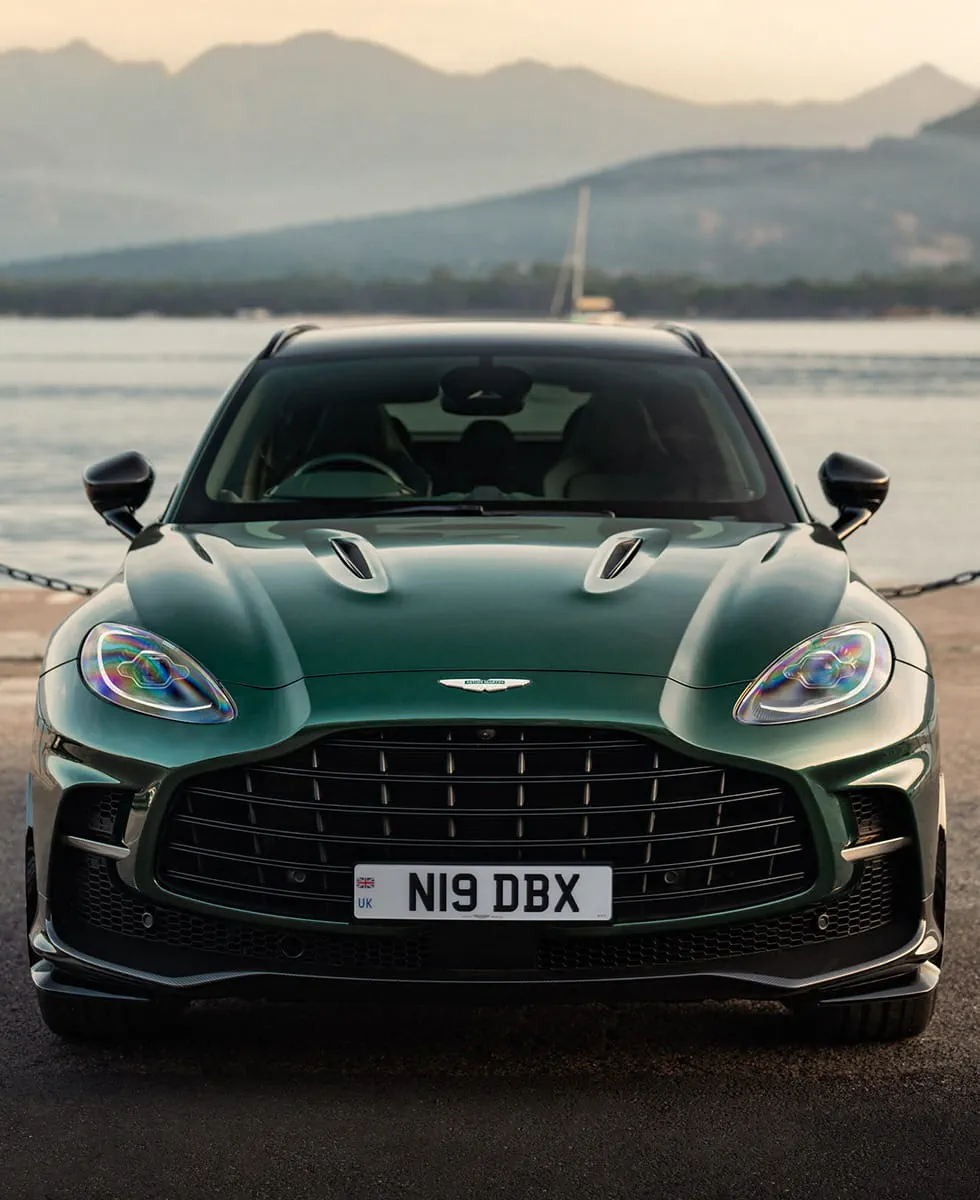 DBX in malachite green pictured from the front