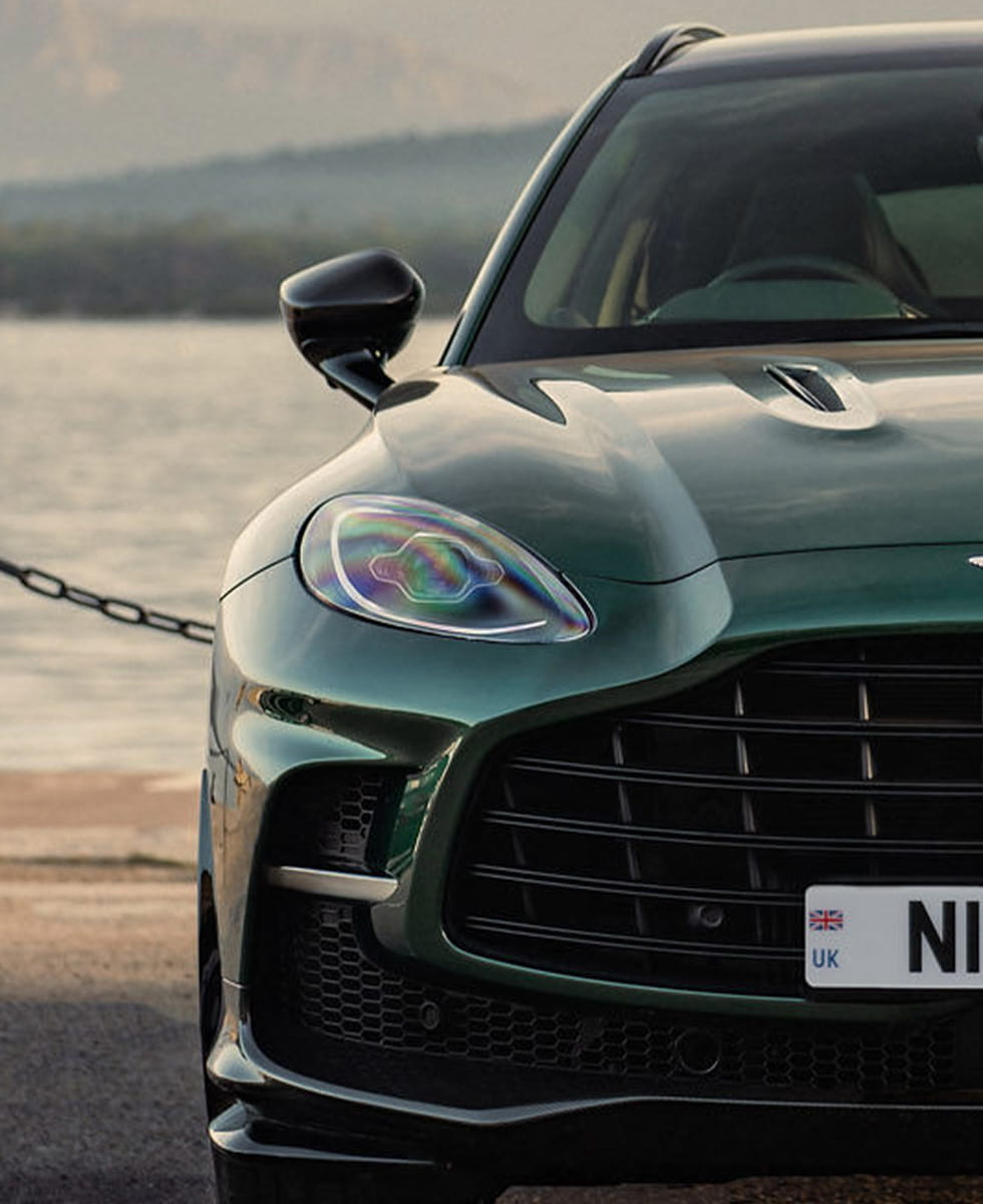 DBX in malachite green pictured from the front