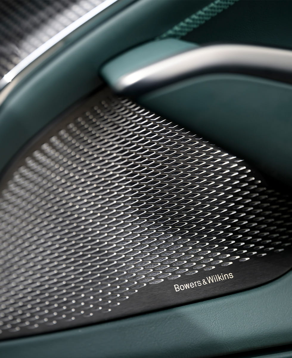 DBX speaker pictured close up