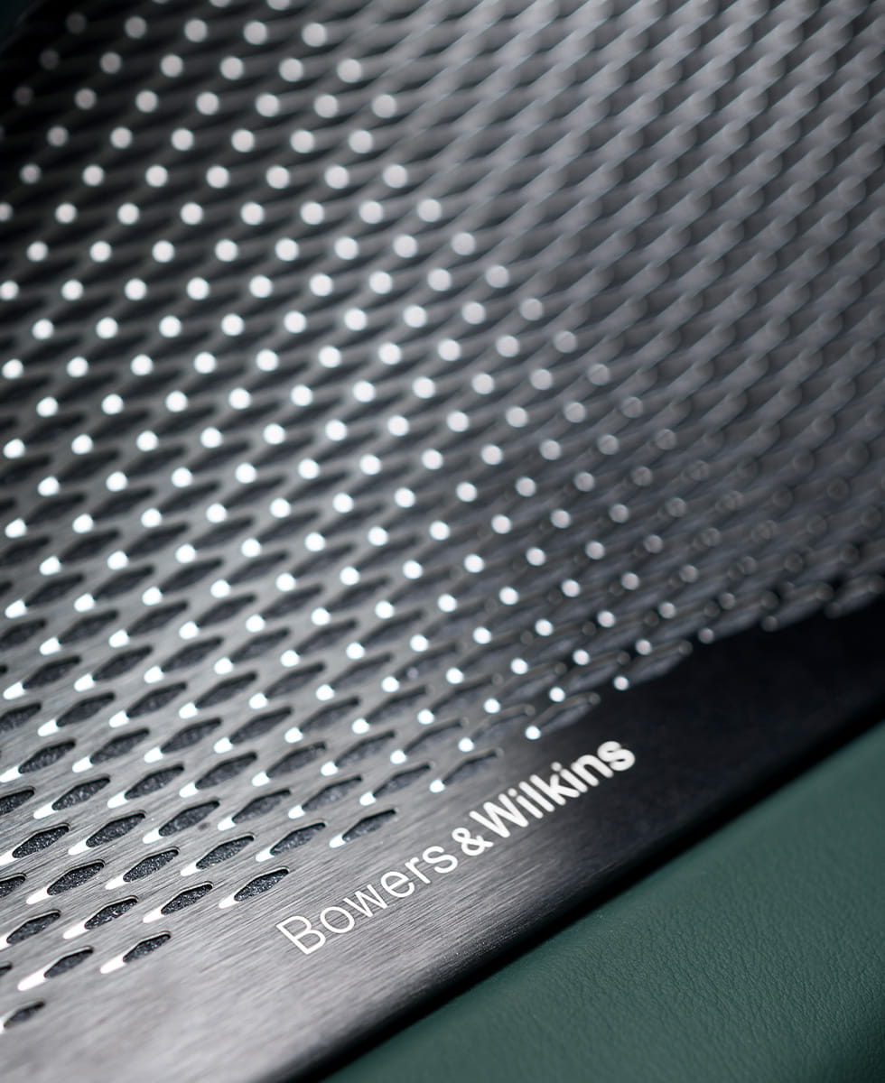 DBX speaker pictured close up