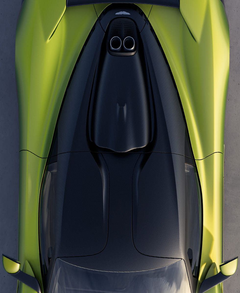 A close up of Valhalla's roof snorkel