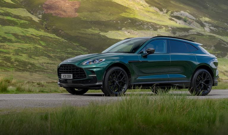 A green DBX707 is pictured alongside a grassy hillbank